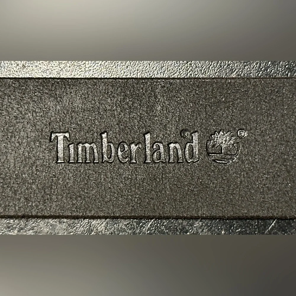$95 NEW MENS 38-40 TIMBERLAND JEANS BELT BLACK 1 PIECE FULL GRAIN LEATHER